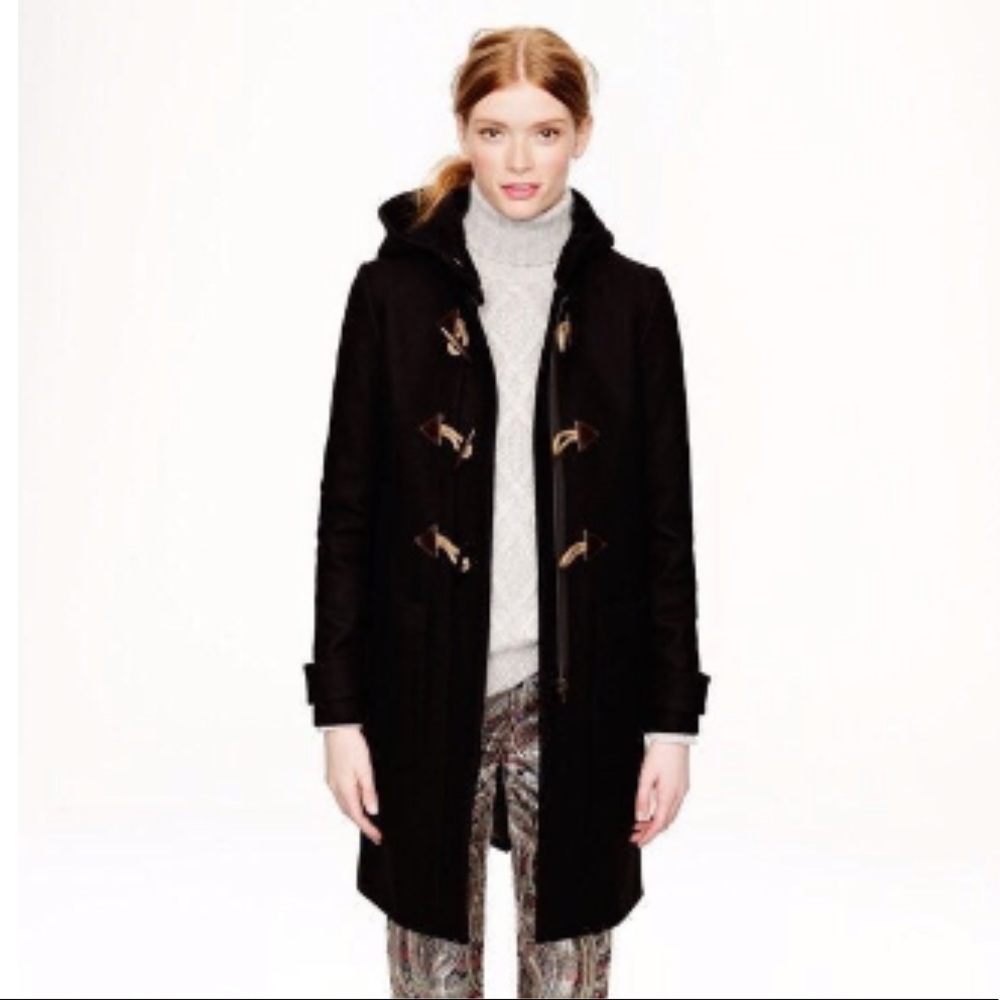 J Crew Melton wool toggle coat